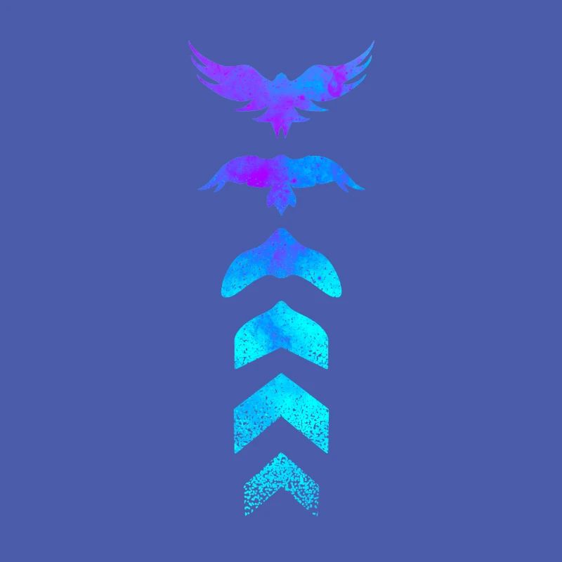 Evolution Silhouette Vogel