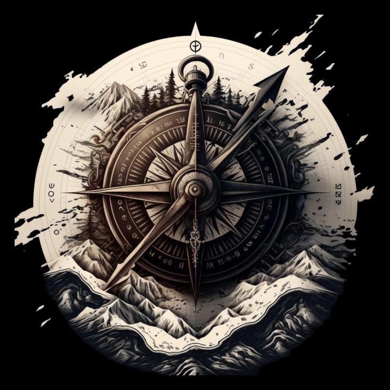 Stay on course: nautical compass for seafaring