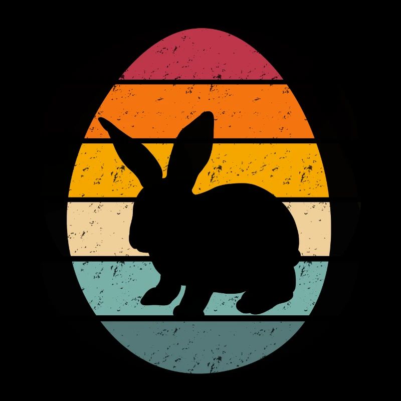 Oeuf de Pâques avec lapin