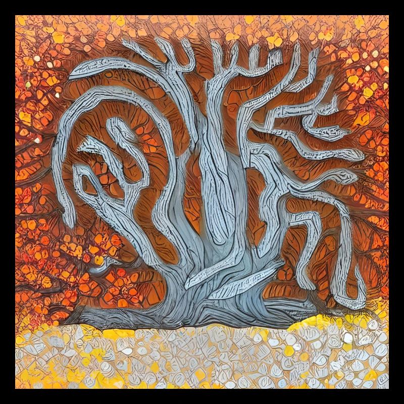 old tree during spring