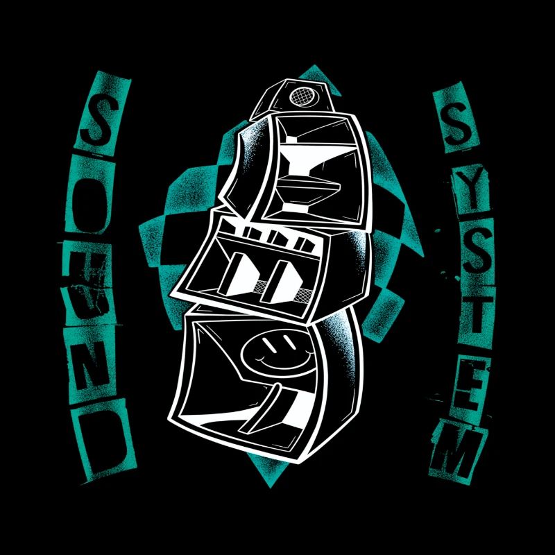 KOSTENLOSES Soundsystem Techno-Party-Kunst