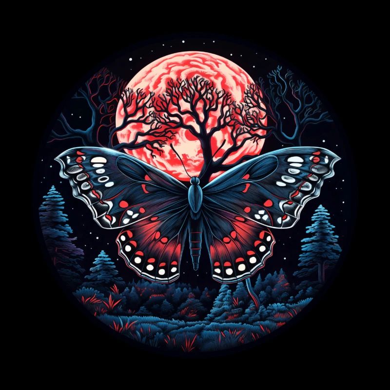 Papillon papillon insecte la nuit