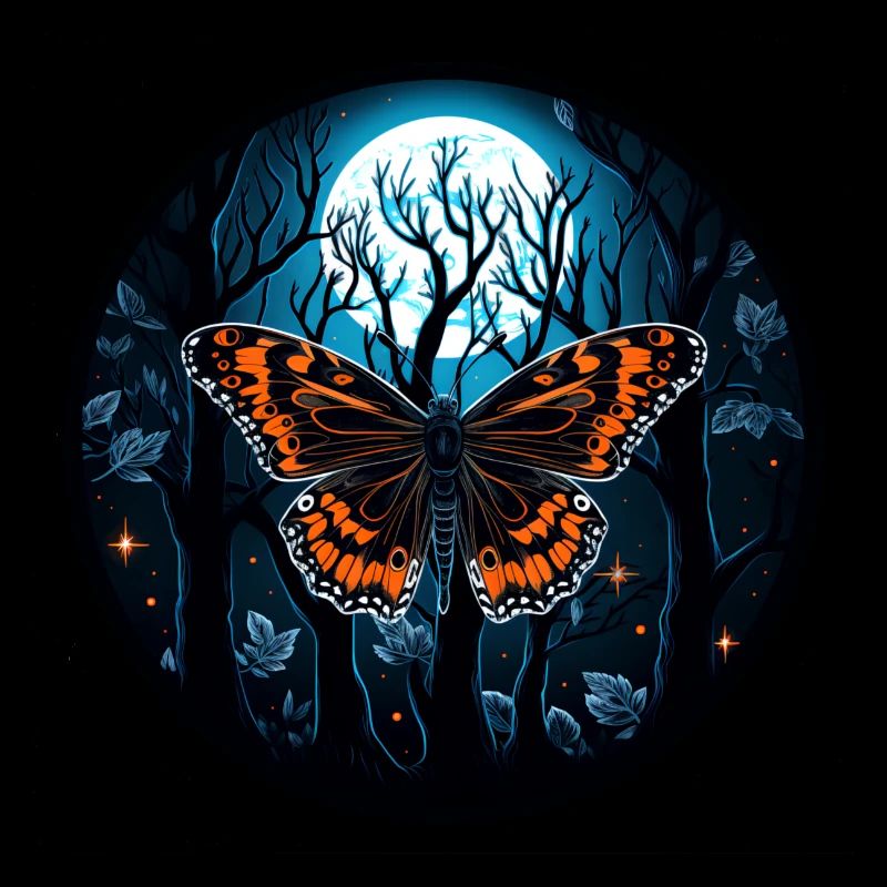 Papillon papillon insecte la nuit