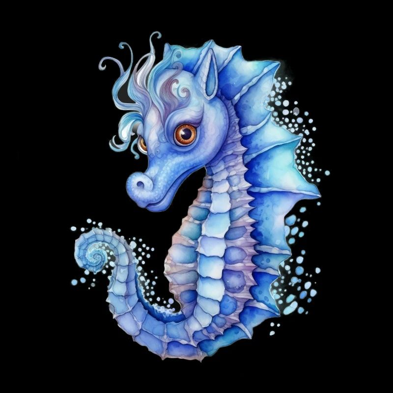 Blaues Seepferdchen