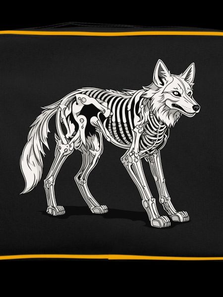 Wolf Skeleton Illustration