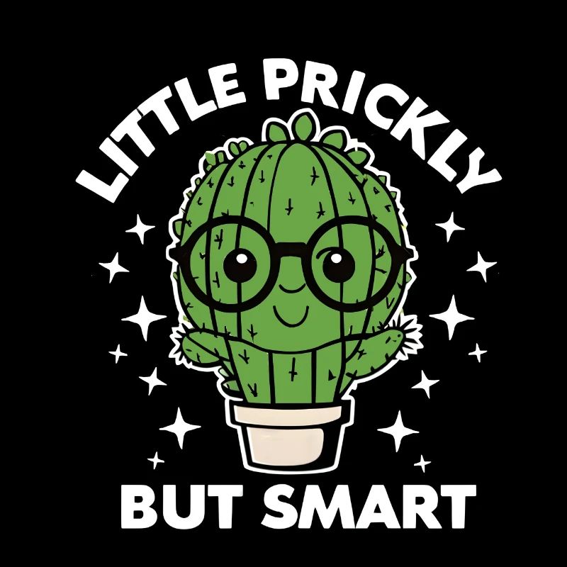 Cute Cactus Little Prickly But Smart