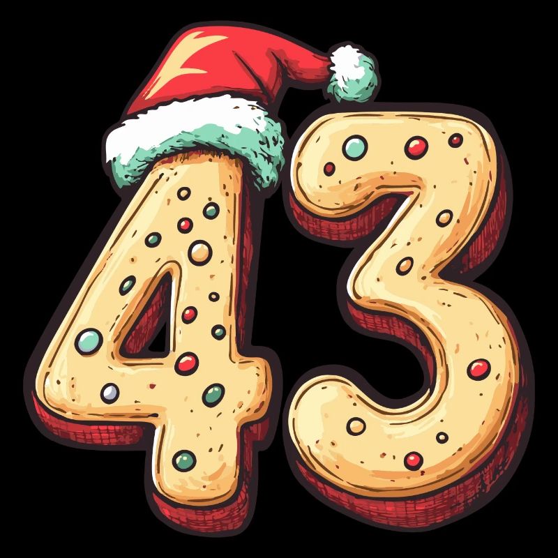 Biscuit de Noël à 43 chiffres