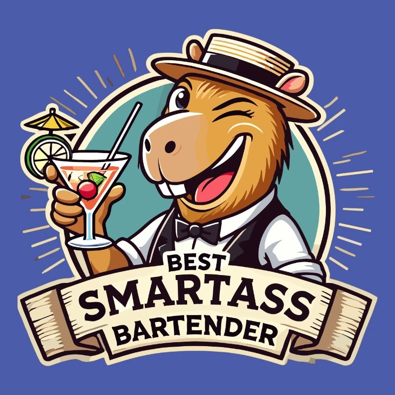 Bartender Bartender Capybara Capy Gift