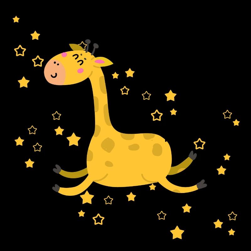 Giraffe mit Sternen | Modern | Boho-Style Kinder