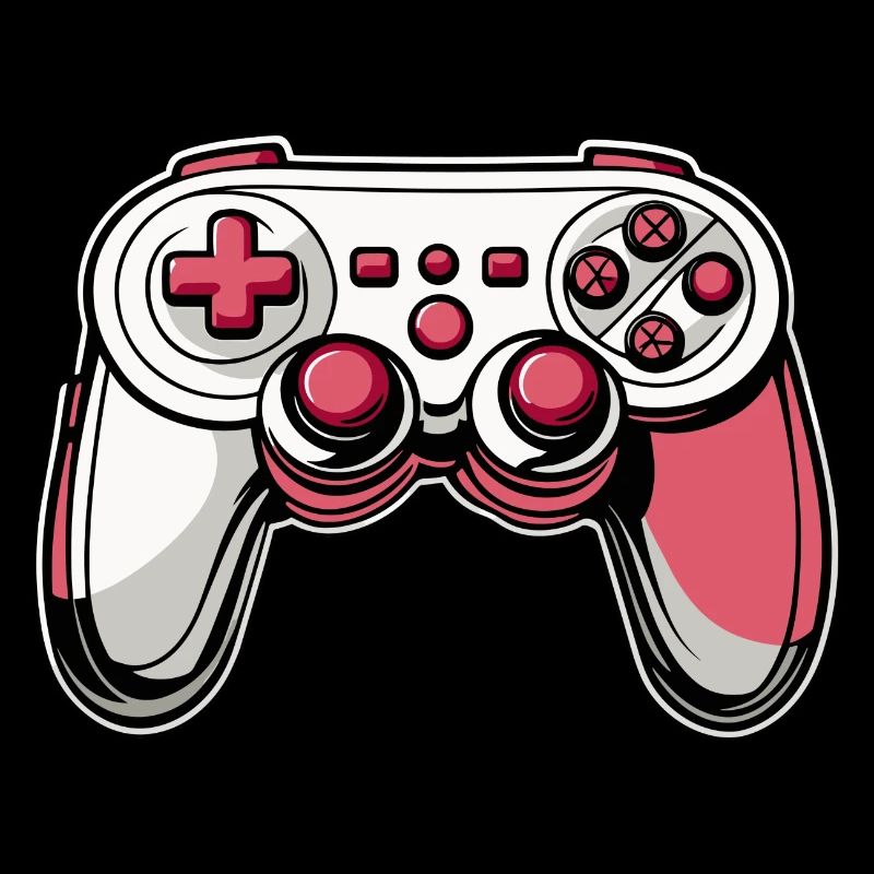 Controller Pink Red Illustration