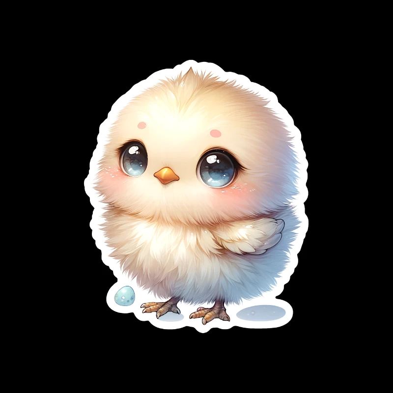 A Sweet Easter Chick With Blue Eyes