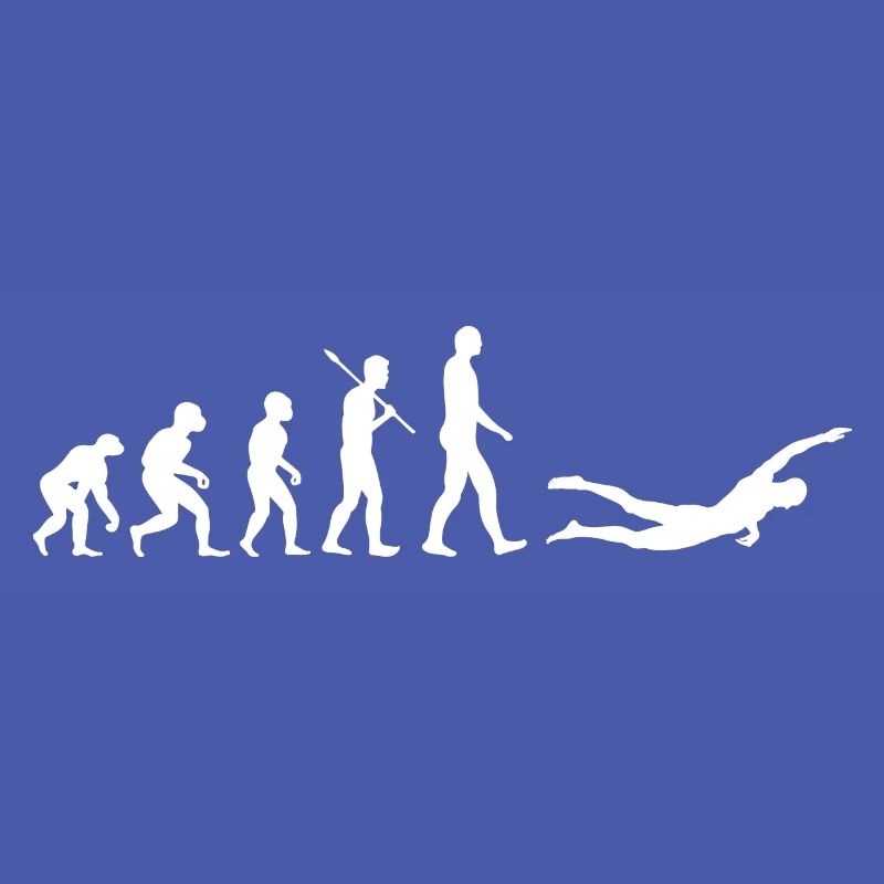 Human Evolution Swimmer