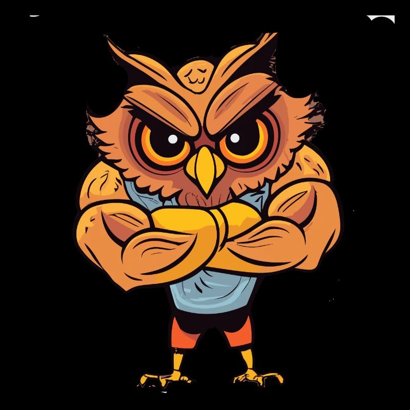 Bodybuilder Eule