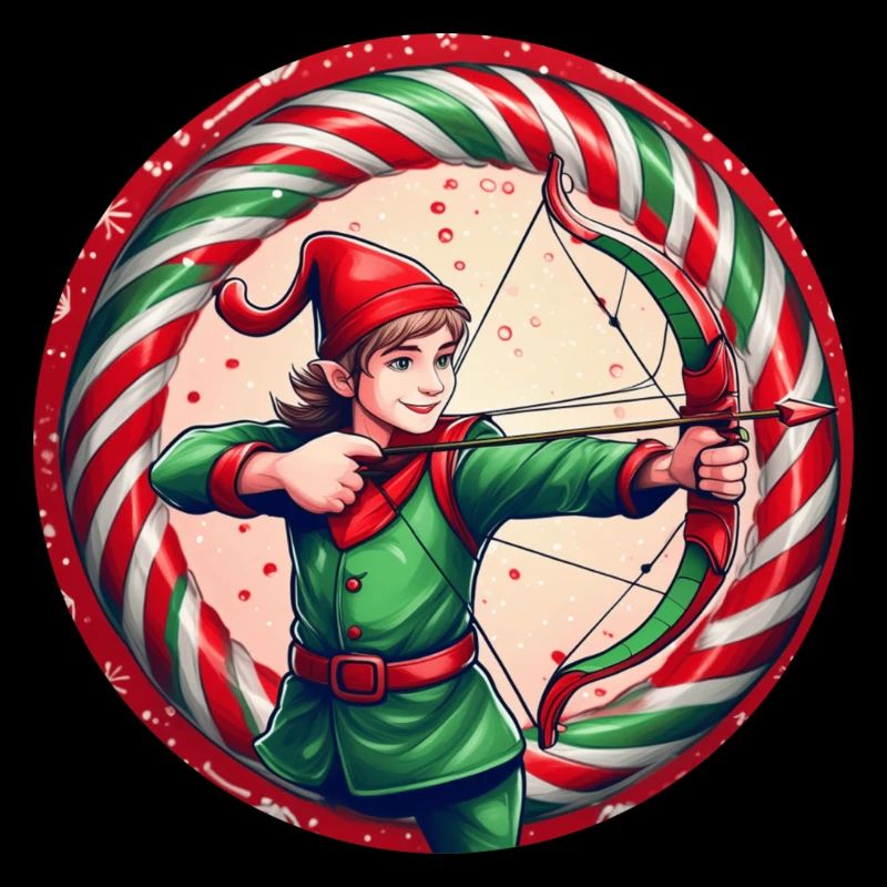Weihnachtself Bogenschießen