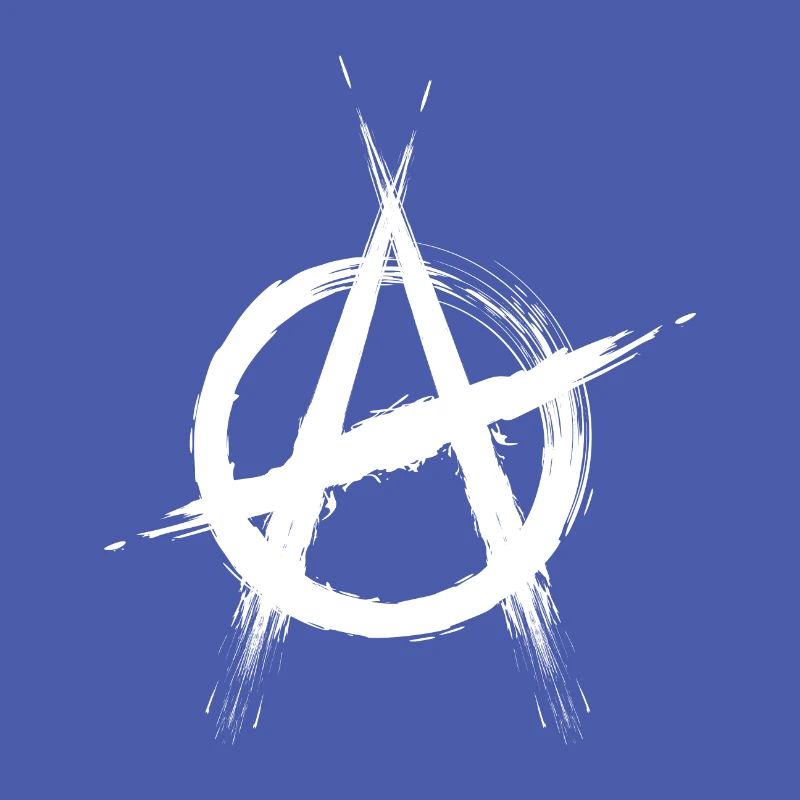 Anarchy symbol white