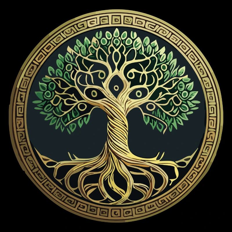 Baum des Lebens Wikinger Midgard Thor Walhalla