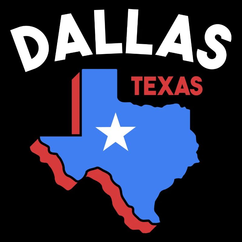 Dallas Texas Map Design for Proud Dallasites