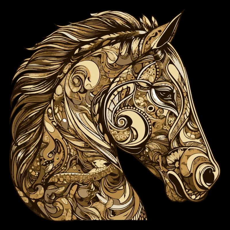 Pferd Kopf Tier