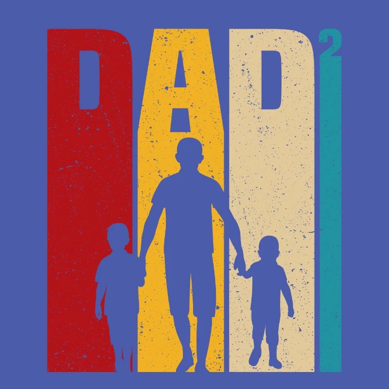 Vater mit zwei Söhnen Papa und Sohn Geschenk