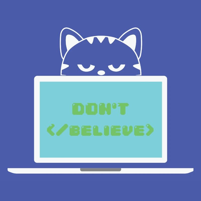 Don't believe programmer cat