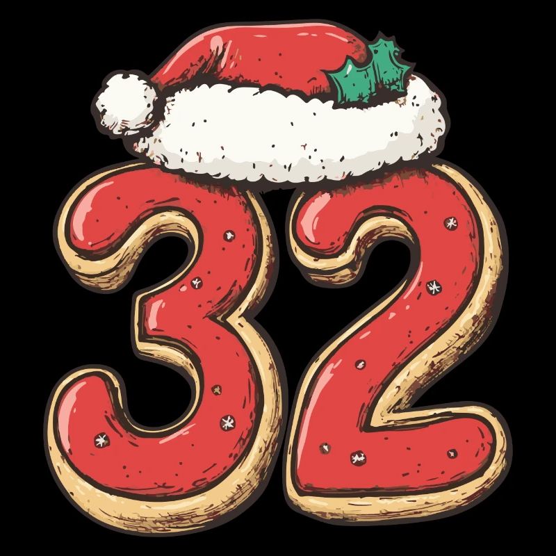 Biscuit de Noël à 32 chiffres