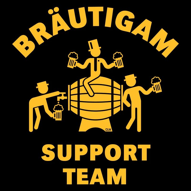 Bräutigam Support Team (JGA Polterabend Bierfass)
