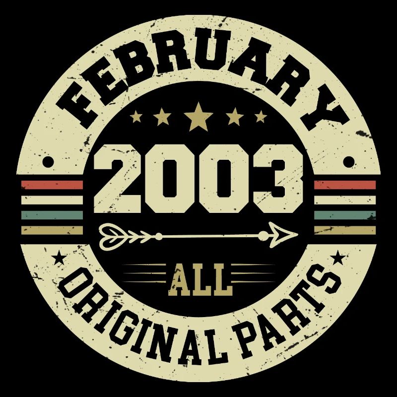 Février 2003 Vintage Cadeau d’anniversaire 2003
