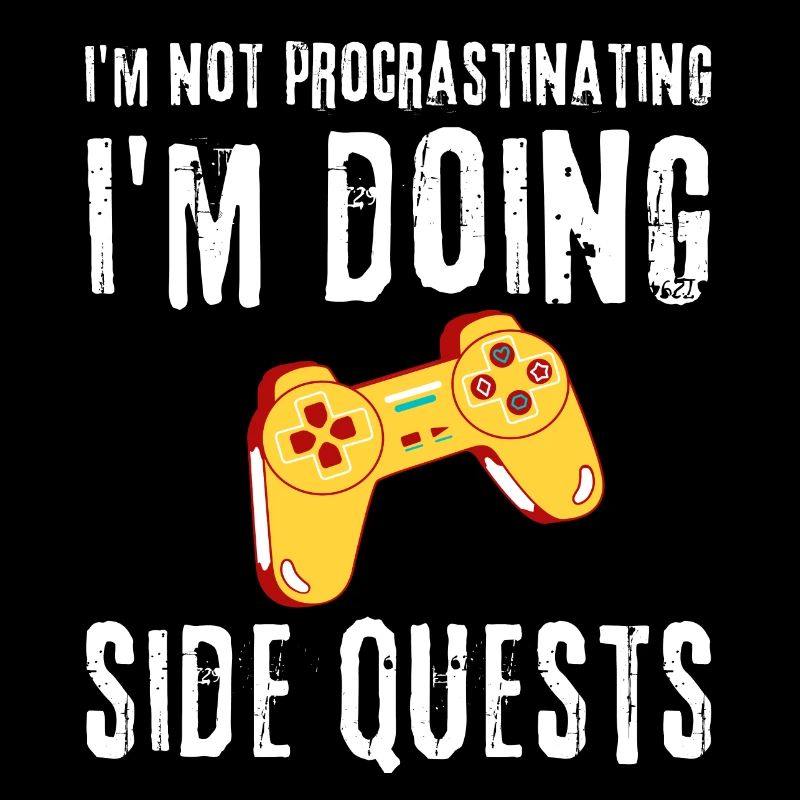 Not Procrastinating Doing Side Quests Funny Gaming