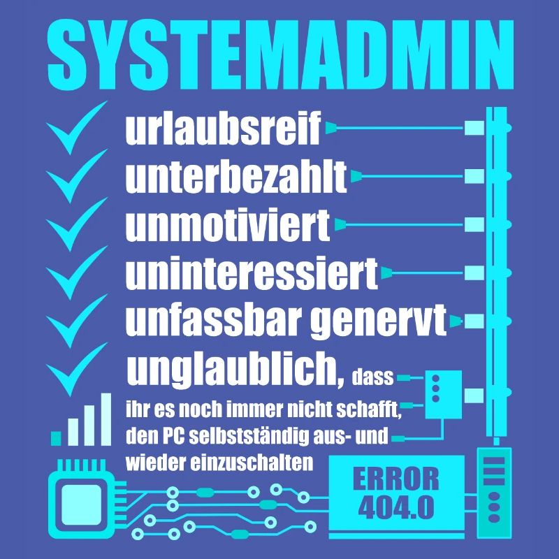 Systemadministrator, IT-Support, Netzwerkadmin, PC