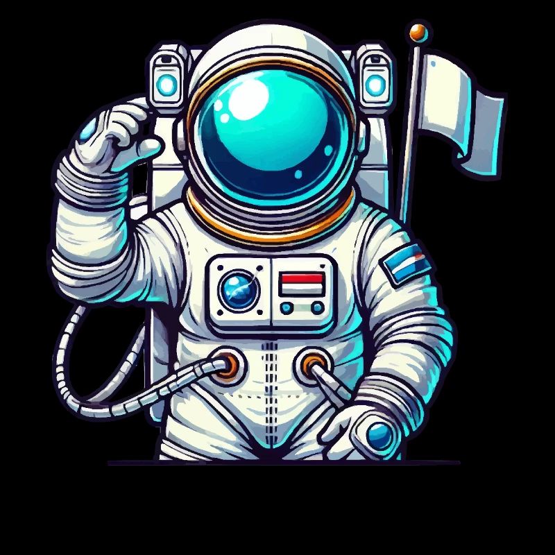 Astronaute de bande dessinée de l’espace
