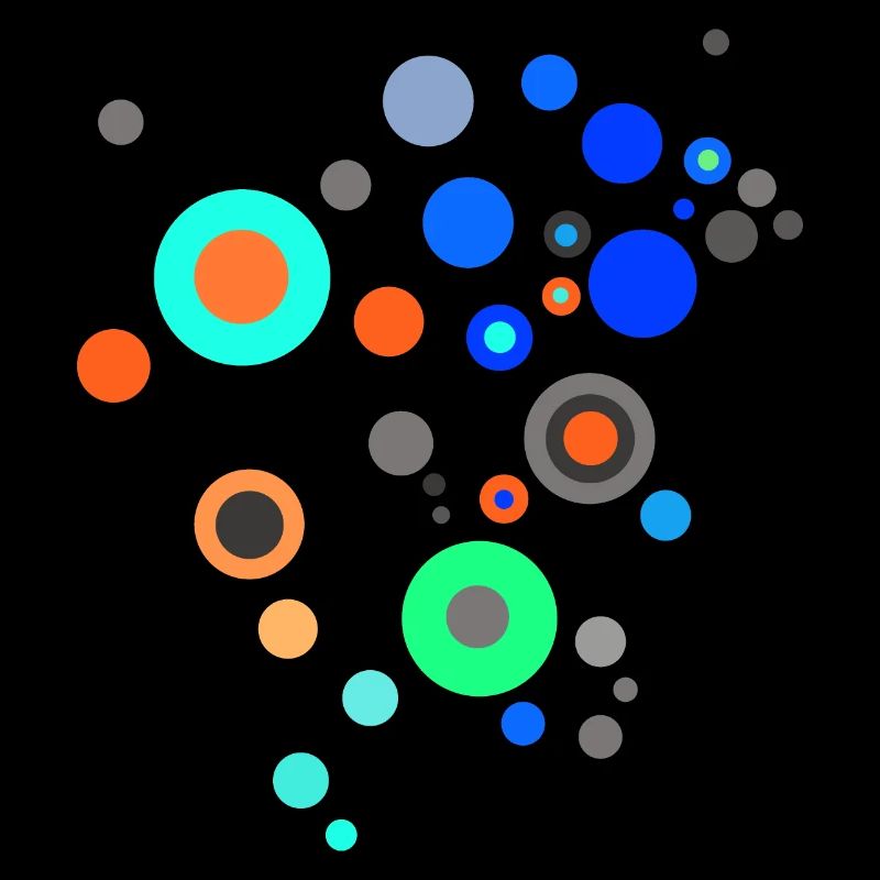 Scifi Points Pattern Design