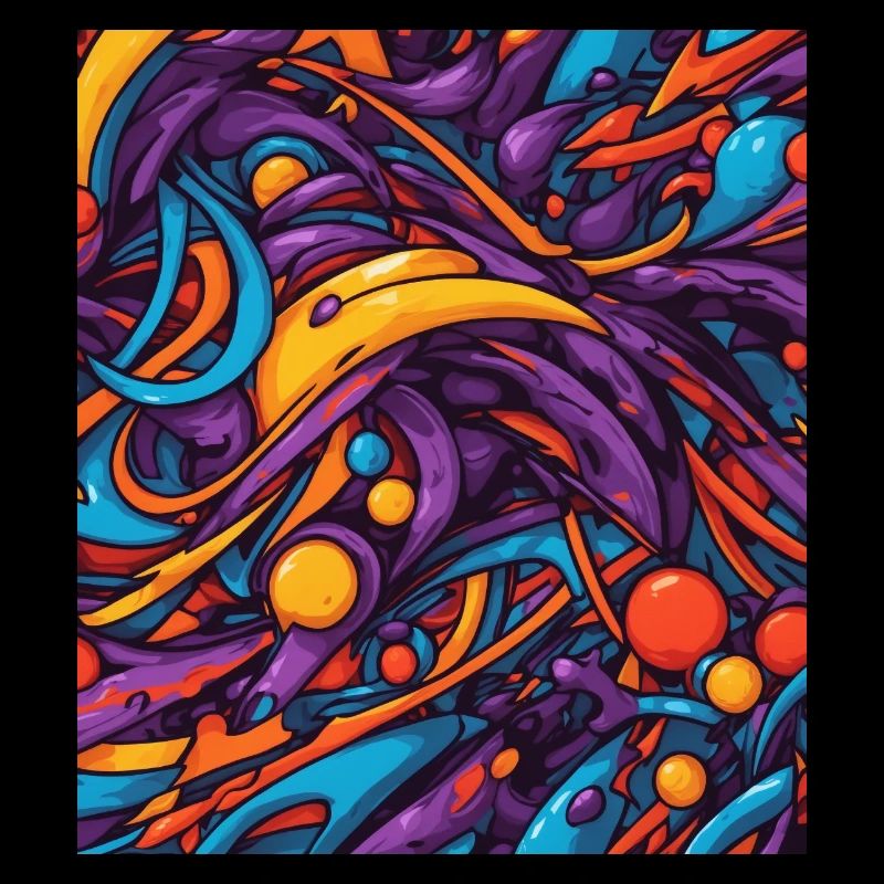 Composition de couleurs abstraite