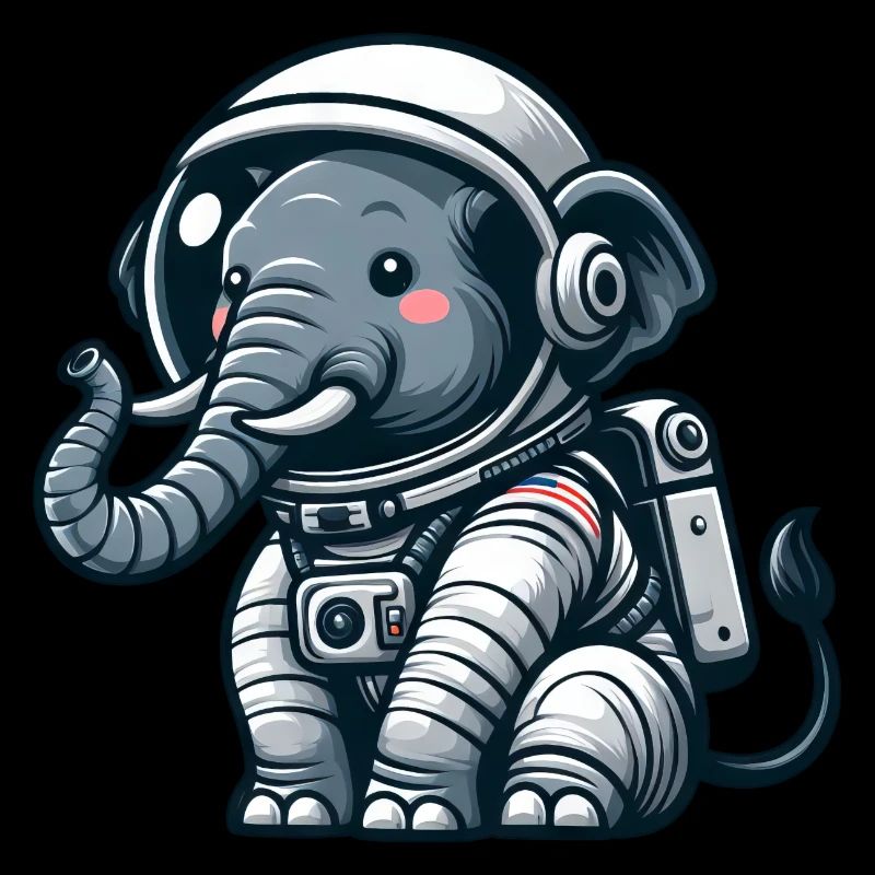 Éléphant, Astronaute, Espace, Univers