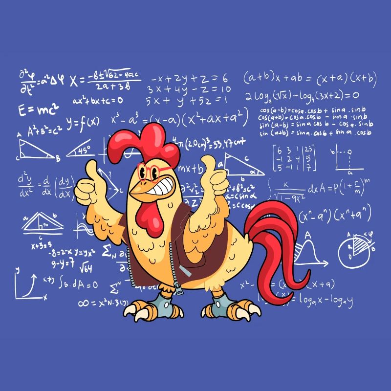 Mathemachicken Professeur de mathématiques Maths