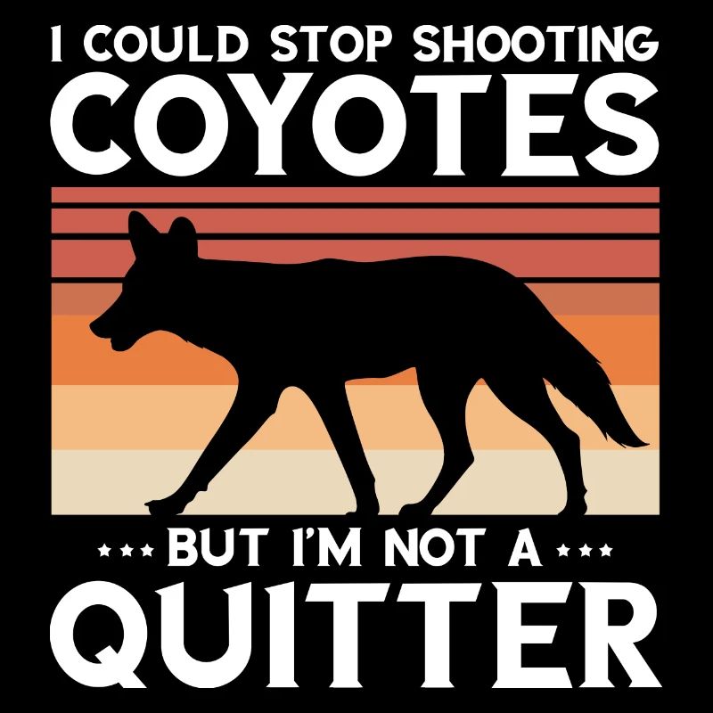Conception de chasseur de coyote pour la chasse au coyote