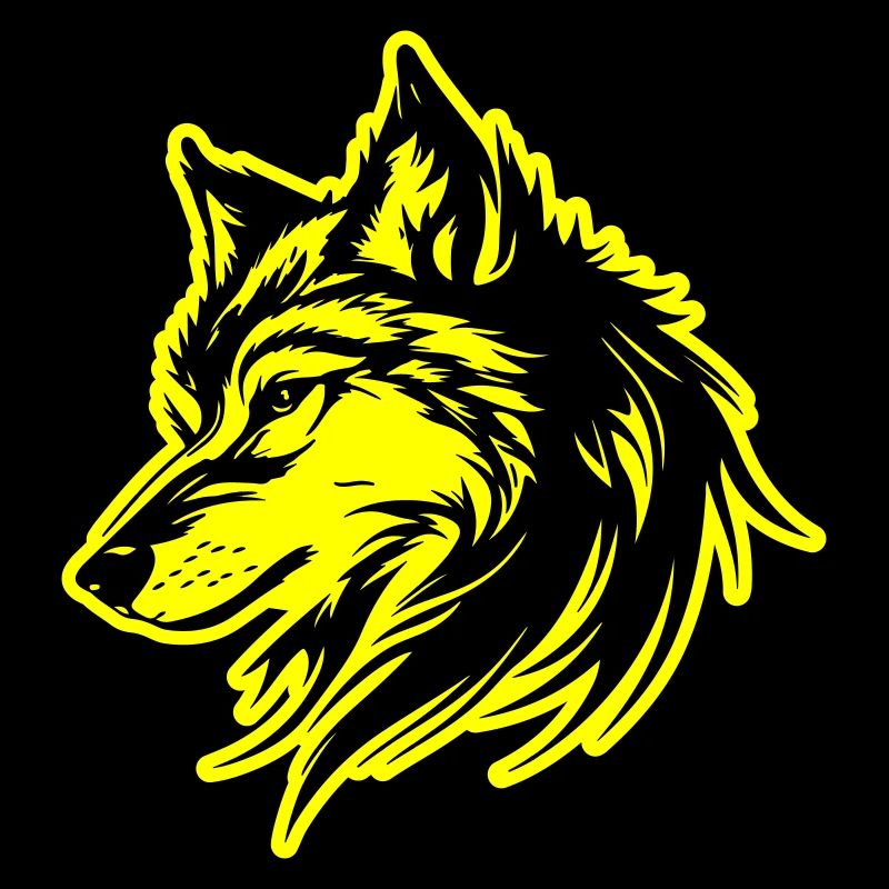 Silhouette de loup