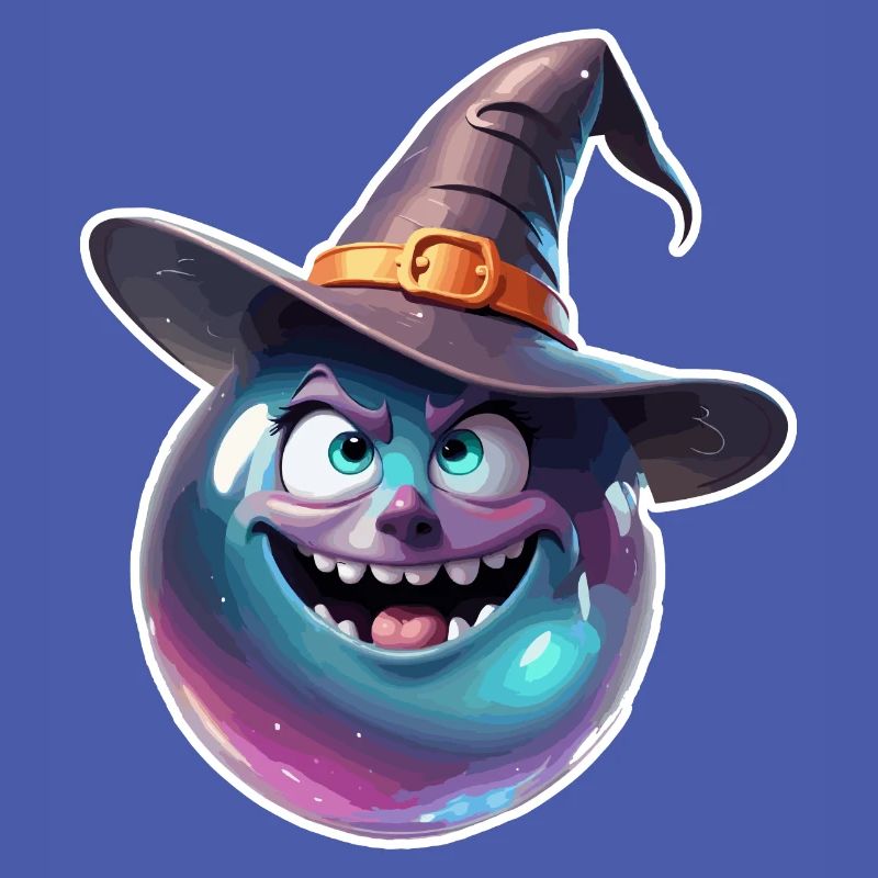 Magic Ball / Witch Hat / Face / Funny