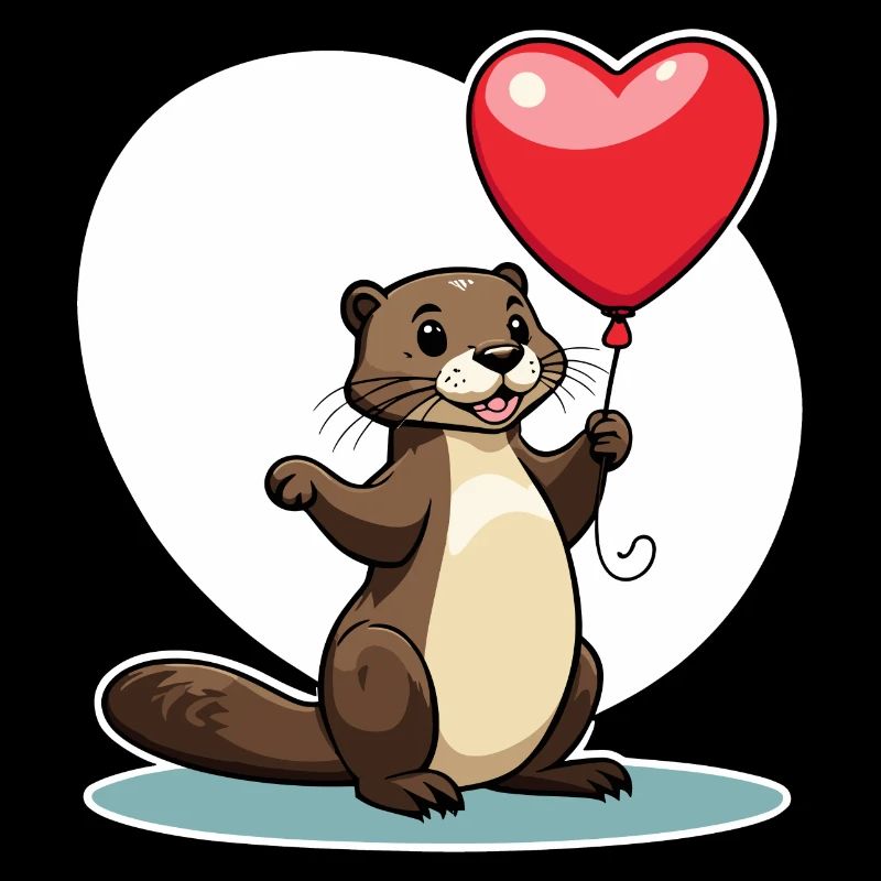 Otter Herz - Valentinstag