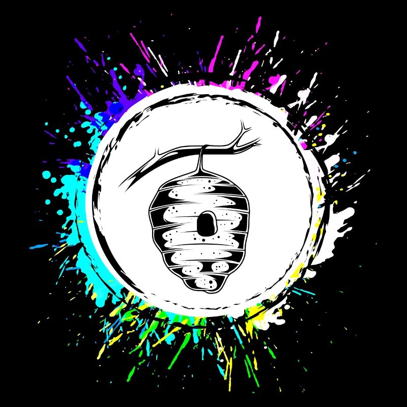 Beekeeper honey bees nest