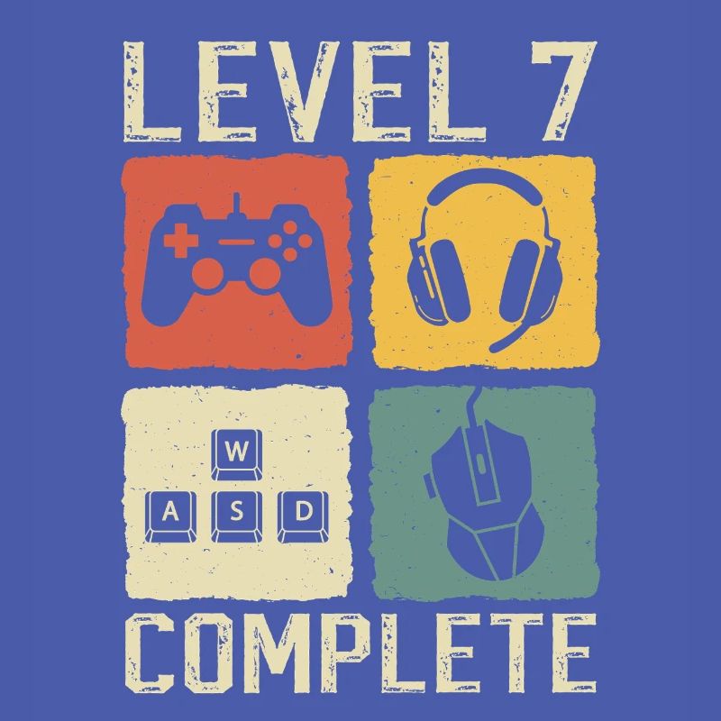 7th Birthday Level 7 Complete Gamer 7 Years
