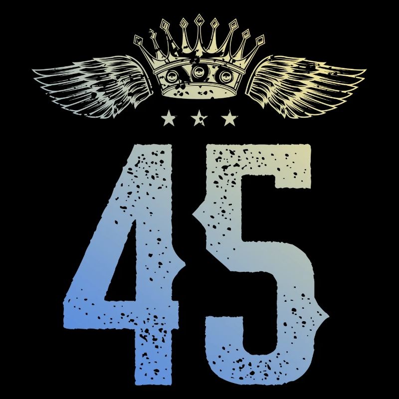 45 Number crown