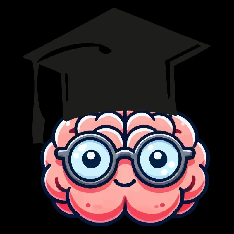 brain comic nerd student