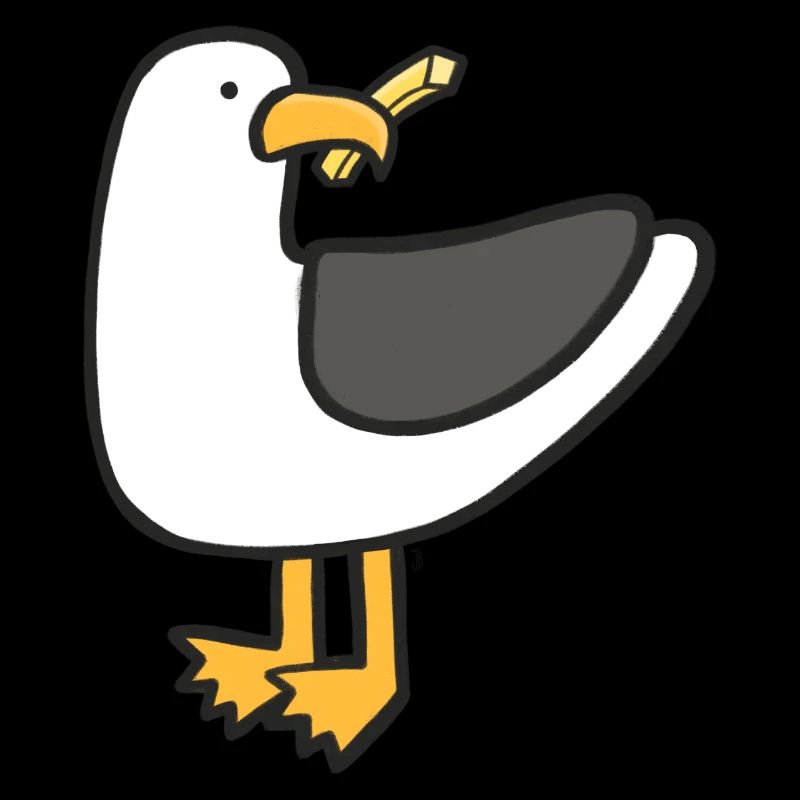 Gierige Möwe
