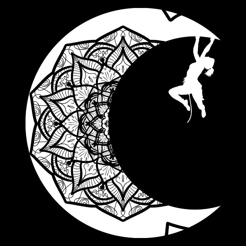 Climber on the moon