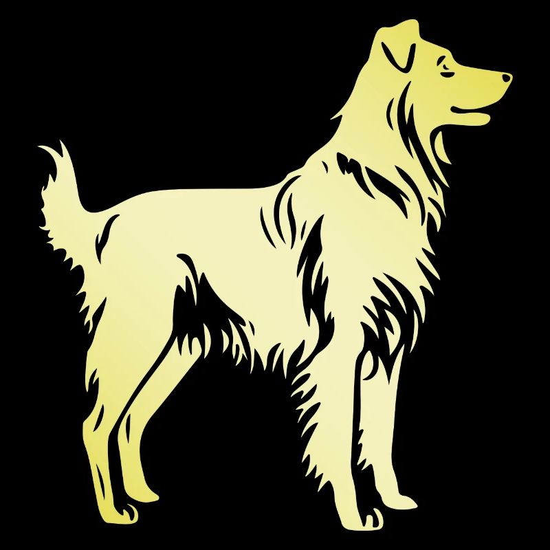 Australian Shepherd Hund Silhouette