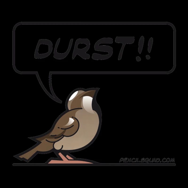 Durstiger Spatz