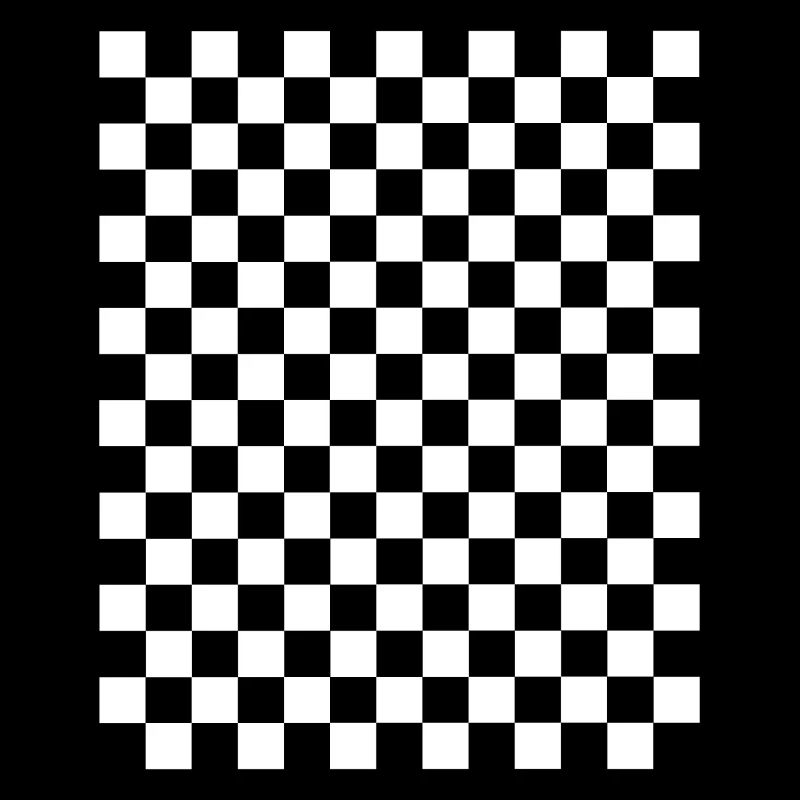 Checkerboard I Pattern Squares black and white