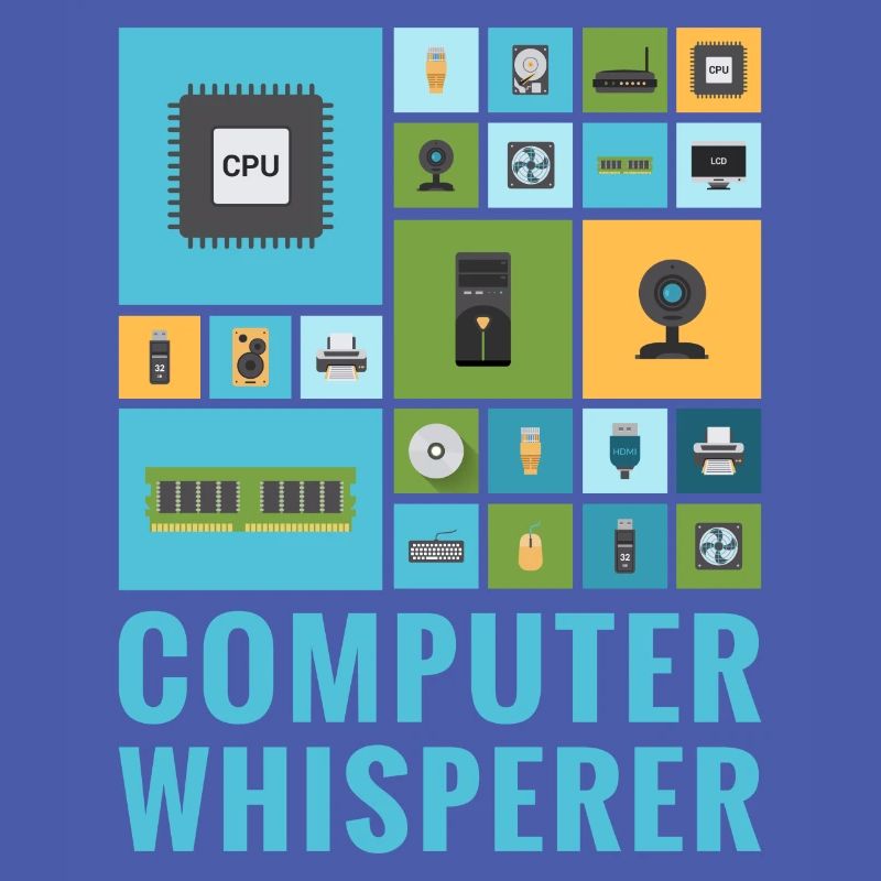 Ordinateur Whisperer Funny IT Tech Support Help Desk