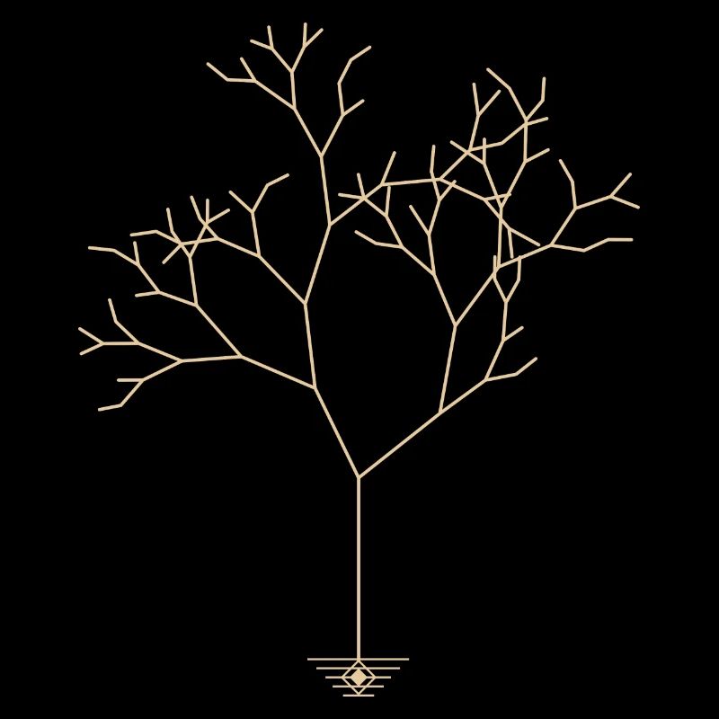 Minimalisme abstrait d'arbre