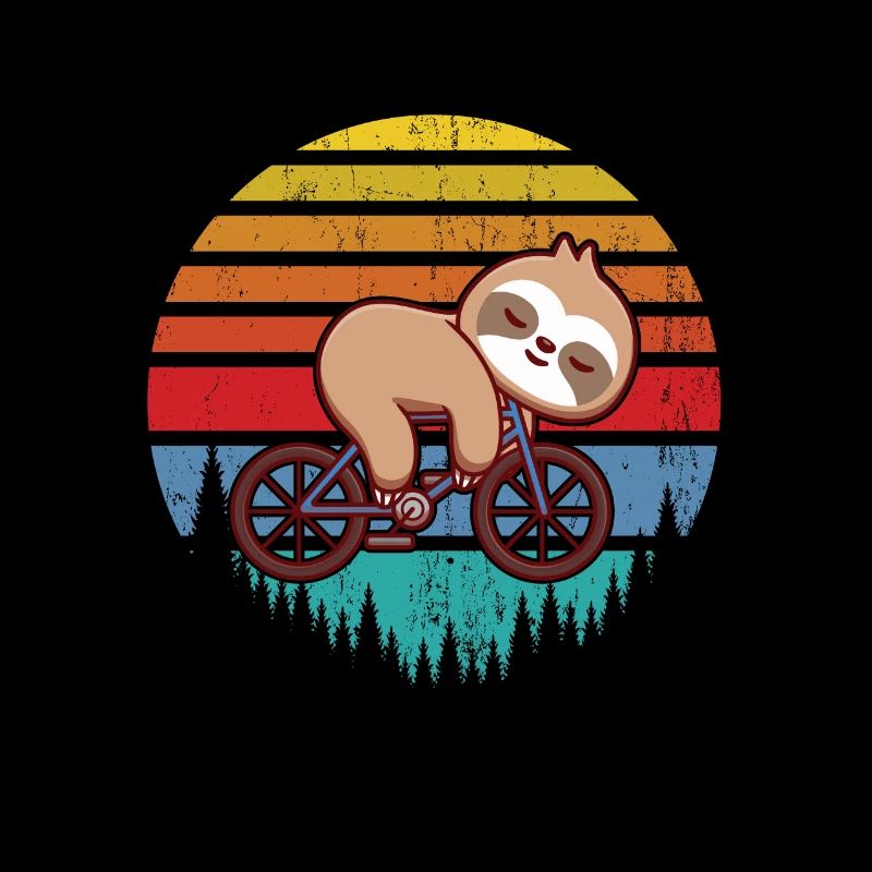 Sloth Bicycle Cyclist Lazy Lazy